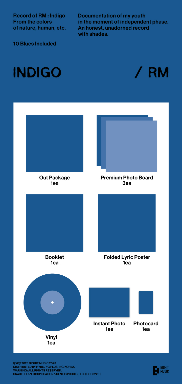 その他 BTS RM indigo lp BTS RM ソロ アルバム - インディゴ ビニール LP – Kpop Omo